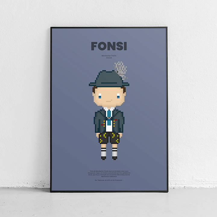 Bavaria Pixel - Edition Bayerische Tracht - Fonsi